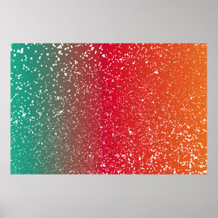 Poster Neves sobre fundo colorido vintageabstrato,