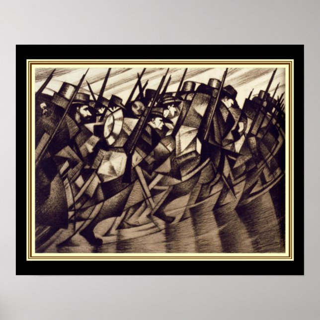 Póster Nevinson "Return to the Trenches" - Deco 16x20 (Frente)