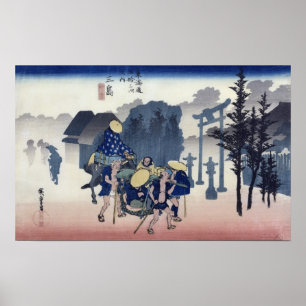 Póster Névoa da manhã em Mishima