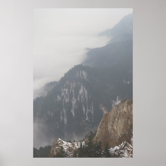 Poster Névoa de inverno em Pieniny (Frente)