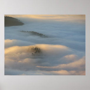 Poster Névoa do sol nas montanhas de Pieniny