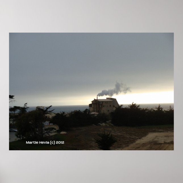 Póster Nevoeiro costeiro e fumaça (Frente)