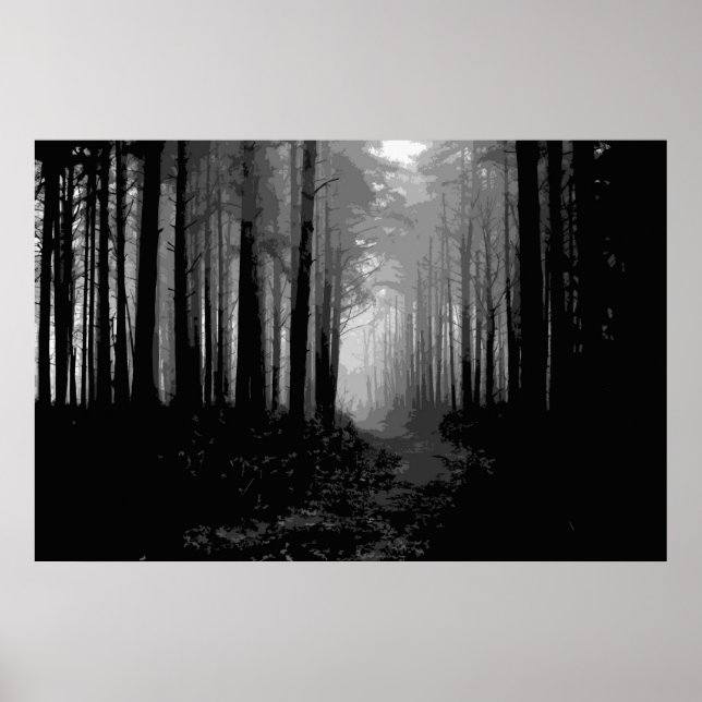 Poster nevoeiro da floresta 9 (Frente)