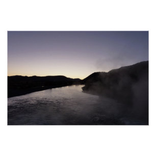 Póster Nevoeiro matinal no rio Jackson em Grand Teton