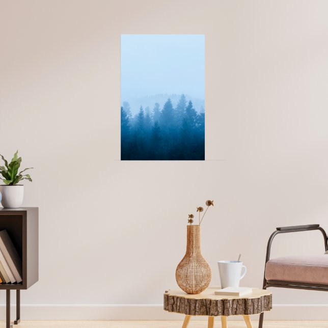 Poster Nevoeiro sobre floresta (Sala de Estar 3)