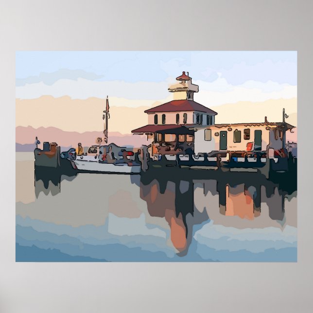 Póster New Basin Canal Lighthouse, Nova Orleans (Frente)