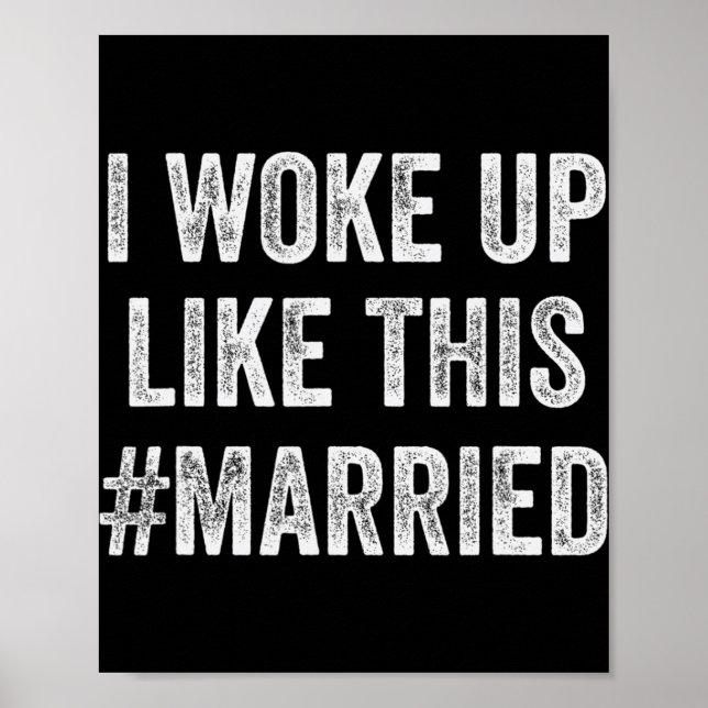 Poster New Bride New Husband Wife - I Woke Up Like This M (Frente)