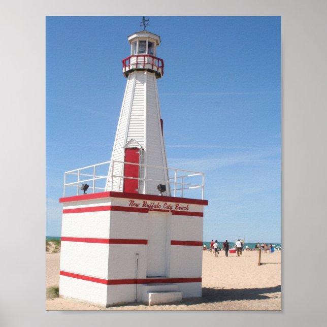 Poster New Buffalo Lighthouse (Frente)
