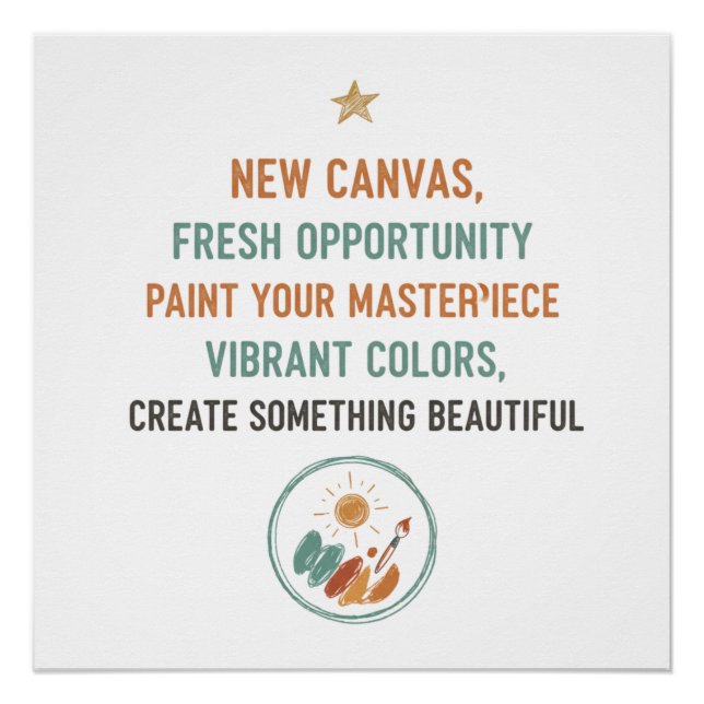 Póster New Canvas Sunrise (Frente)