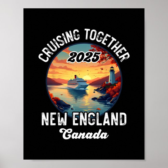 Poster New England Canada Cruise  (Frente)