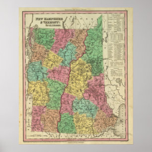 Póster New Hampshire e Vermont 2