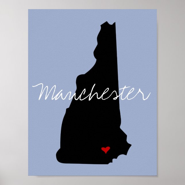 Poster New Hampshire Town (Frente)