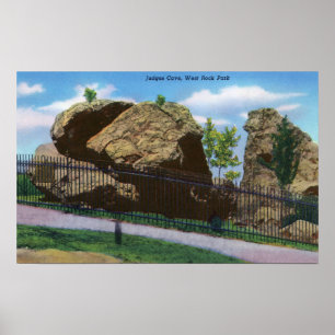 Poster New Haven, CTWest Rock Park Vista de Juízes