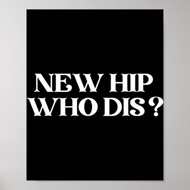 Poster New Hip Who Dis Black Modern Clic V-neck  (Frente)