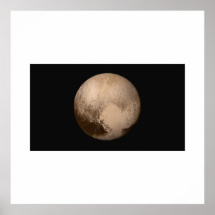 Poster New Horizons - Pluto na cor verdadeira