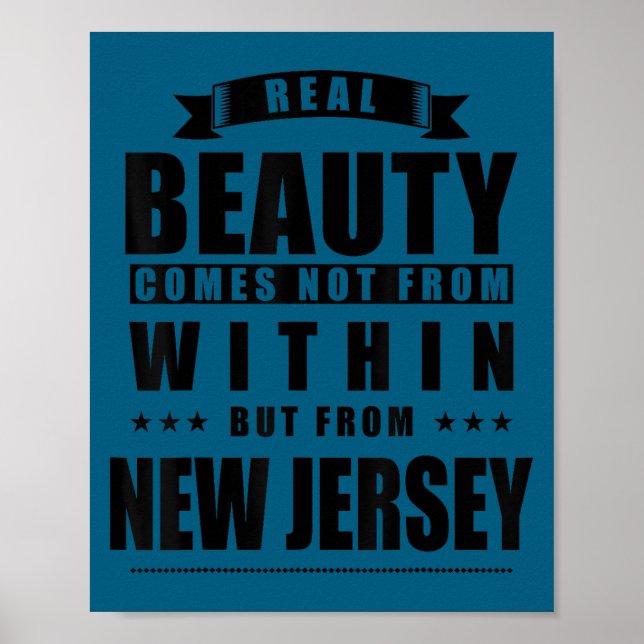 Poster New Jersey - Funny D City Gift  (Frente)