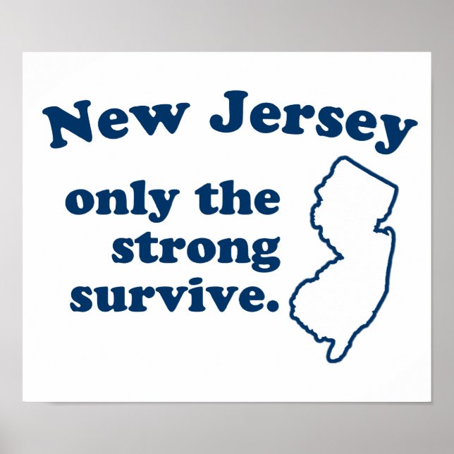 Poster New Jersey Somente Os Fortes Sobrevivem (Frente)