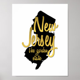 Póster New Jersey The Garden State