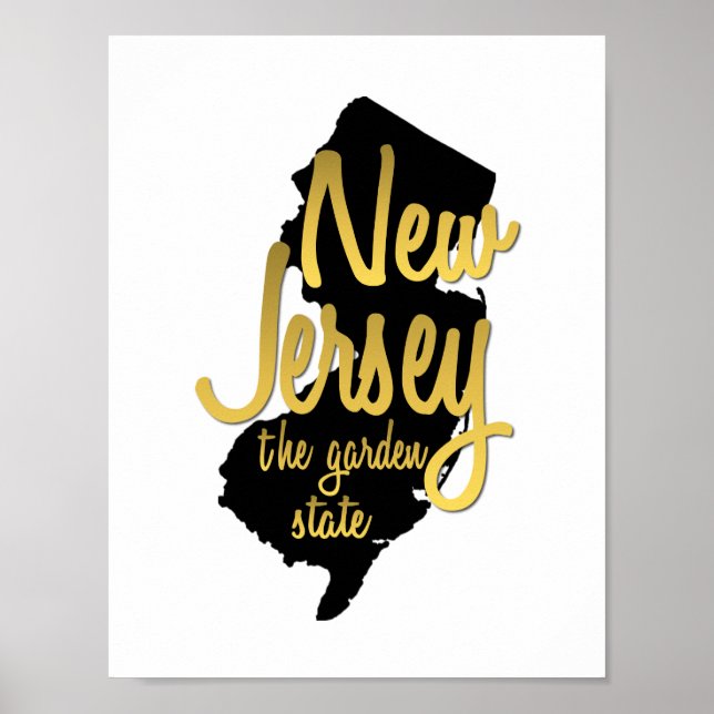 Póster New Jersey The Garden State (Frente)