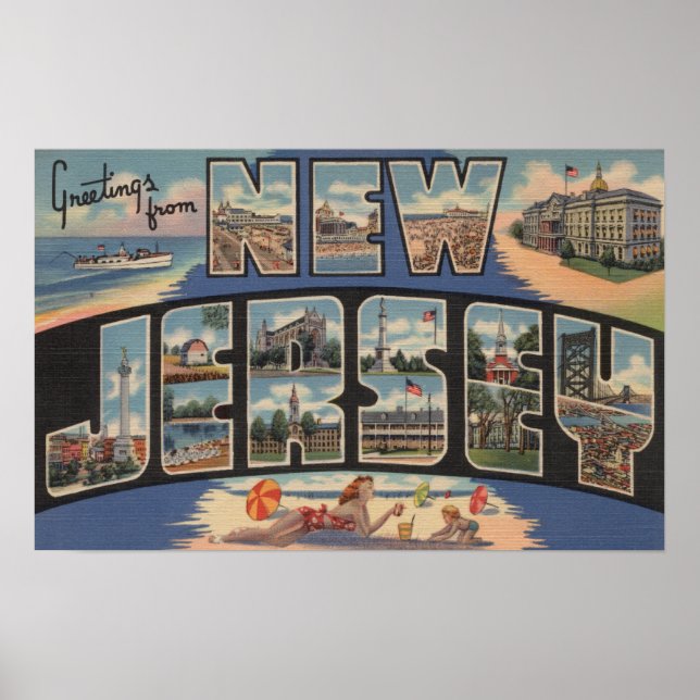 Poster New JerseyLarge - Letra CenaNova Jersey (Frente)