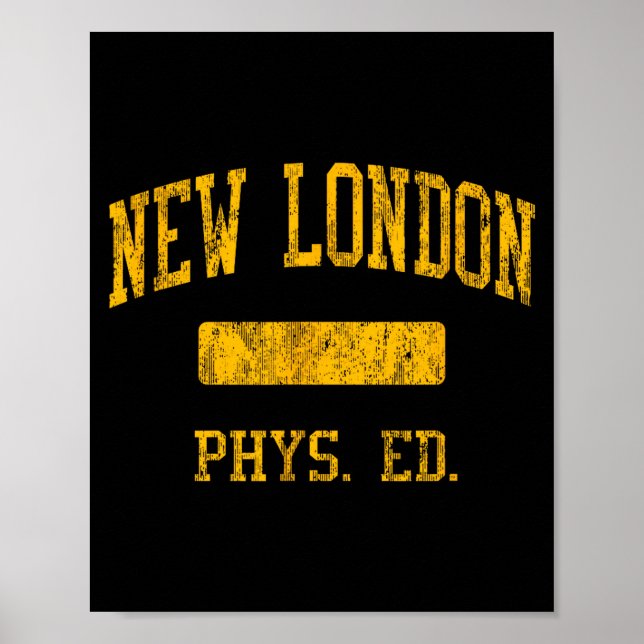 Poster New London High School Hs New London Ct Phys Ed  (Frente)