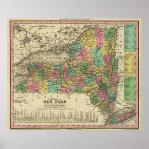 Poster New Map Of New York