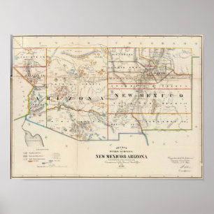 Póster New mexico, arizona