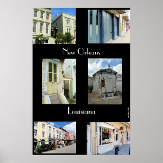 Póster New Orleans Montage
