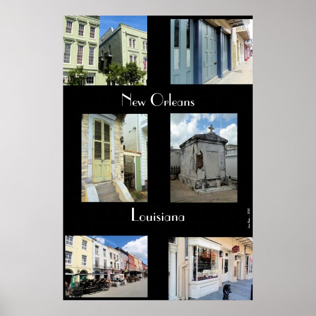 Póster New Orleans Montage (Frente)