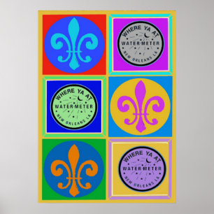 Póster New Orleans Symbols