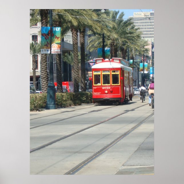 Póster New Orleans Trolly (Frente)