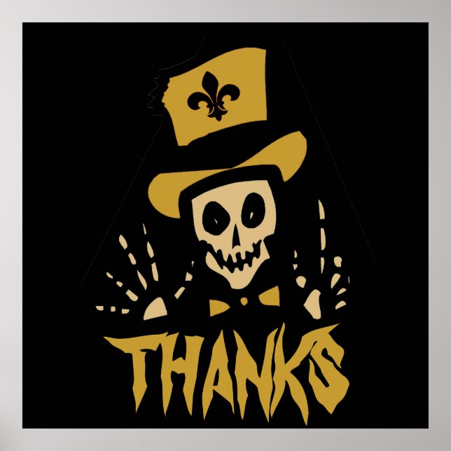 Poster New Orleans Voodoo Man, edite texto (Frente)