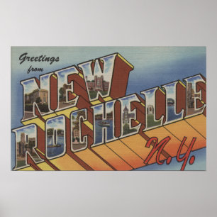 Poster New Rochelle, New York - grandes cenas da letra