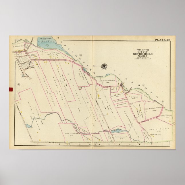 Poster New Rochelle ward 3, Nova Iorque (Frente)