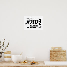 Poster New Year Loading 2026 – Minimal Gamer Design