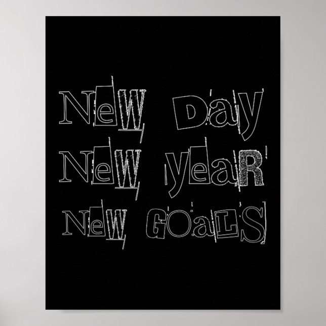 Poster New Year, New Day, Goals Motivation For Dad, Men A (Frente)