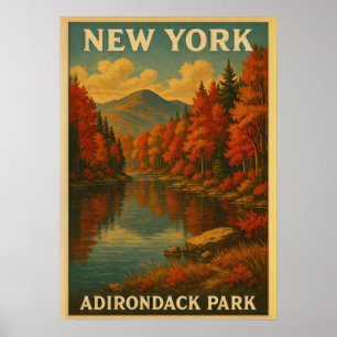 Poster New York Adirondack Park V01