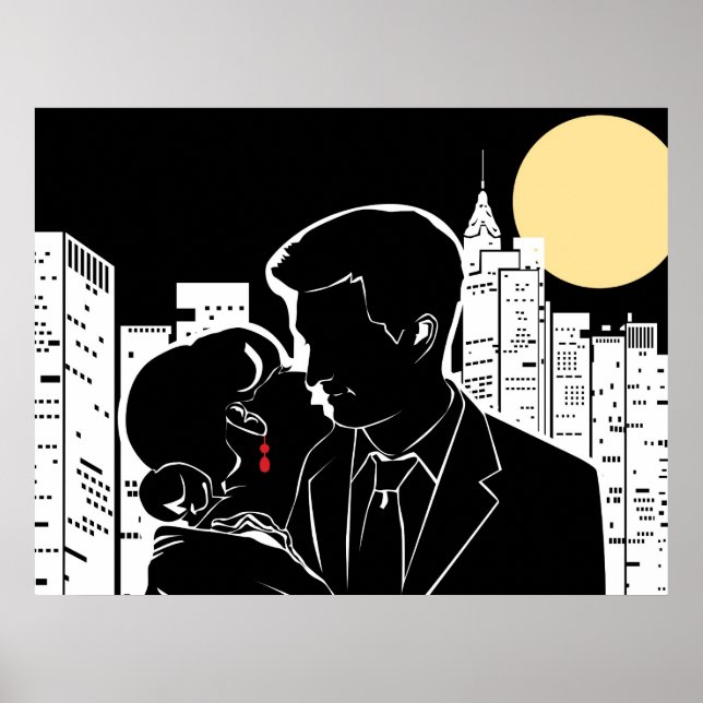 Poster New York Casal Kiss (Frente)