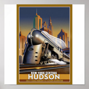 Póster New York Hudson Loco