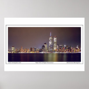 Póster New York na noite