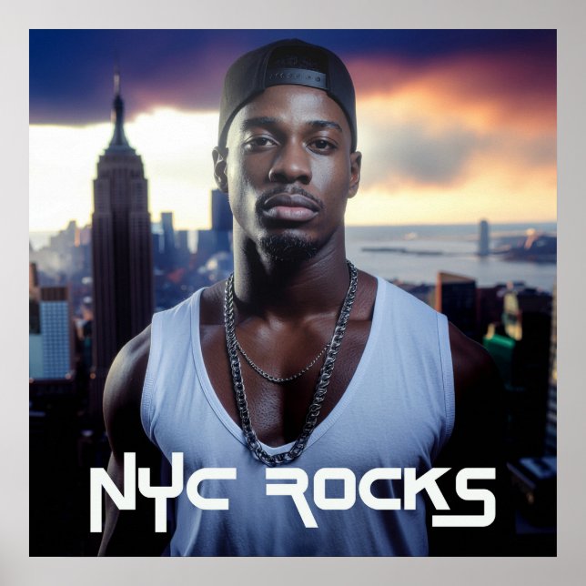 POSTER NEW YORK ROCKS - NYC (Frente)