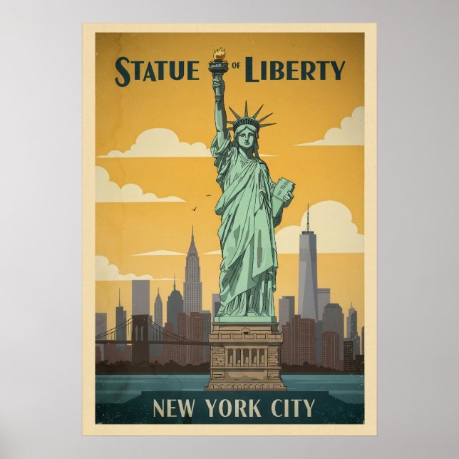 Poster New York Statue of Liberty V02 (Frente)