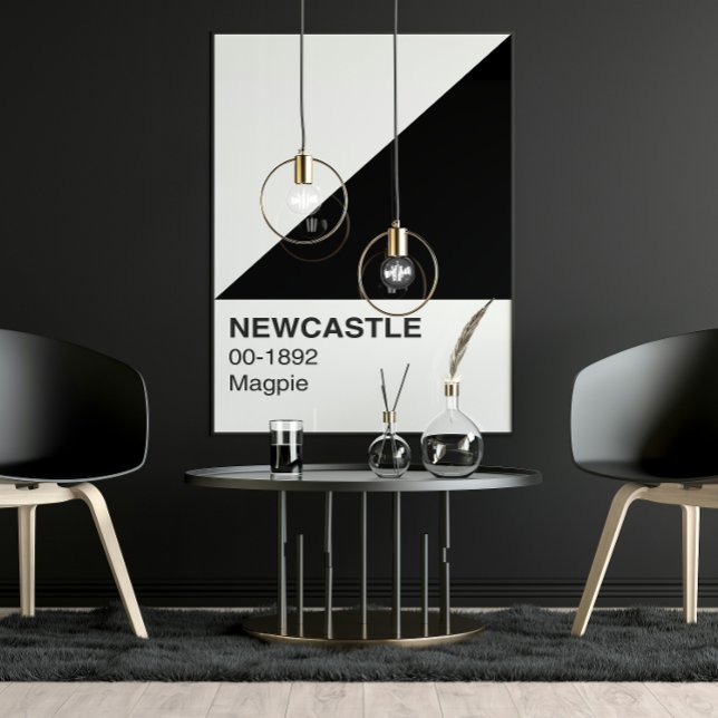 Póster Newcastle Magpie - Largura do Cheio (Criador carregado)