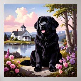 Poster Newfoundland Dog