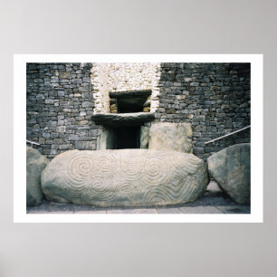 Poster Newgrange Irlanda, Antigos Símbolos Espirais
