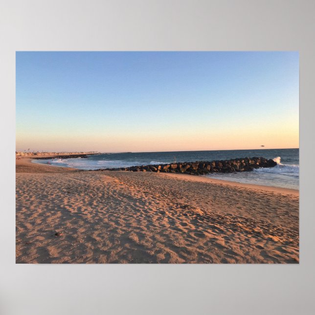 Poster Newport Beach em Sunset, Califórnia (Frente)