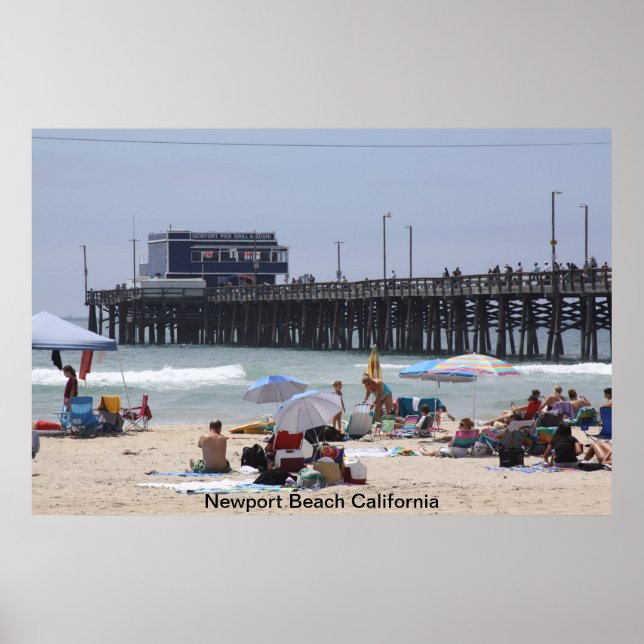 Poster Newport Beach Pier (Frente)