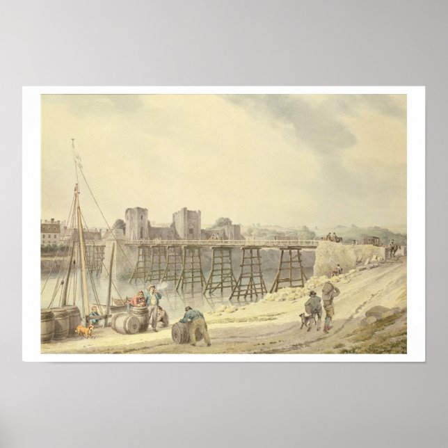 Póster Newport no Usk (Frente)