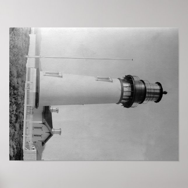 Póster Newport, Oregon Farol em Cape Fowlweather (Frente)
