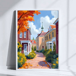 Poster Newport Rhode Island Watercolor